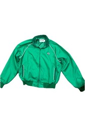 Vtg Swingster Pioneer Seed Men s Jacket XLT Green Made In USA Corduroy Collar