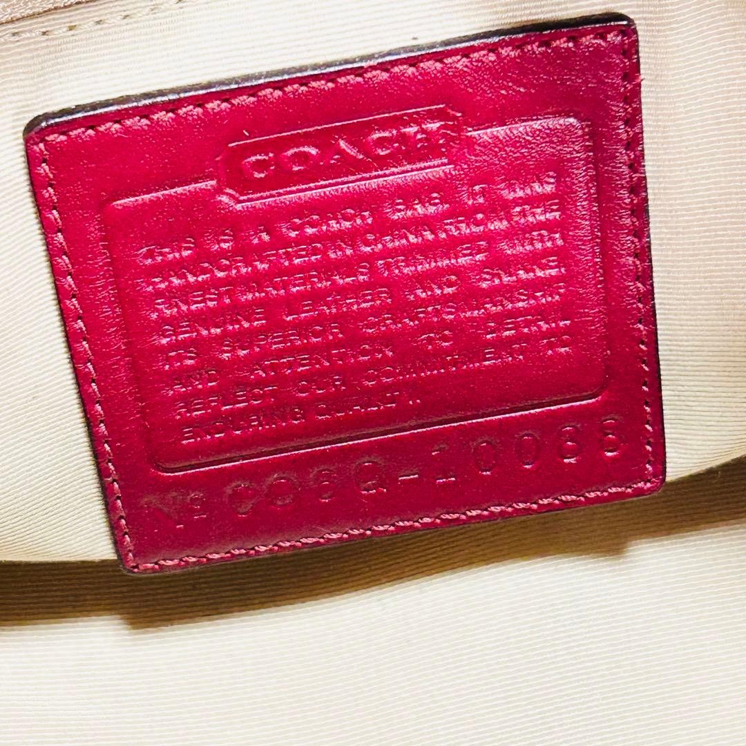 Coach Vintage Signature Patchwork Python Mini Bos… - image 9