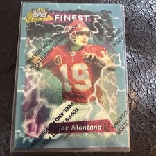 Joe Montana 1995 Topps Finest Protected Refractor #90