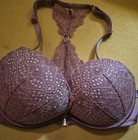 4 Victorias Secret Pink Bra Date Push Up Wear Everywhere TShirt Black 32DD Racer — photo 6
