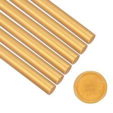 6 Pcs Glue Gun Sealing Wax Sticks for Stamp, Gold