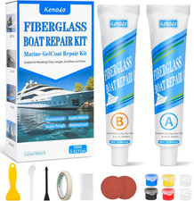 Marine Fiberglass Repair Kit for Boats, Gel Coat Kepair kit for Boats, Epoxy ...