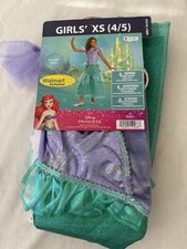 Disney Princess Ariel Mermaid Dress Up Halloween Costume Size XS 4/5 NEW