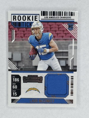 2024 Panini Contenders Ladd McConkey Rookie Ticket Jersey RTS-LMY