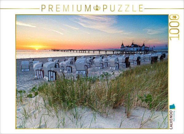 Calvendo Puzzle Ahlbeck Pier | 1000 Pieces, Finished Size 25.2 × 18.9 In (64 × 4-image