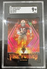 2021 Panini Phoenix - Fire Forged Joe Montana #FF-8 Pink /175