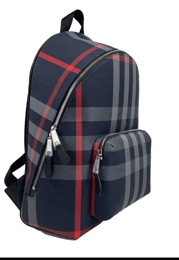 Mochila de lona Burberry Jeff Check ORG. Precio $1350 Usado 1x y todavía tiene etiquetas Foto 3 de 4