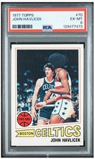 1977 Topps Basketball John Havlicek PSA 6 EX-MT #70 