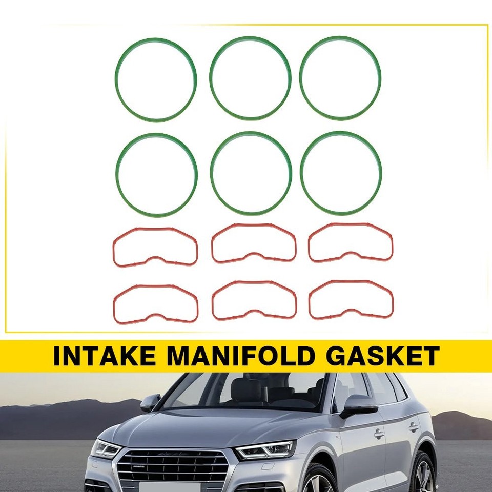 12pcs Upper & Lower Intake Manifold Gaskets For Audi VW 06E198717 ...