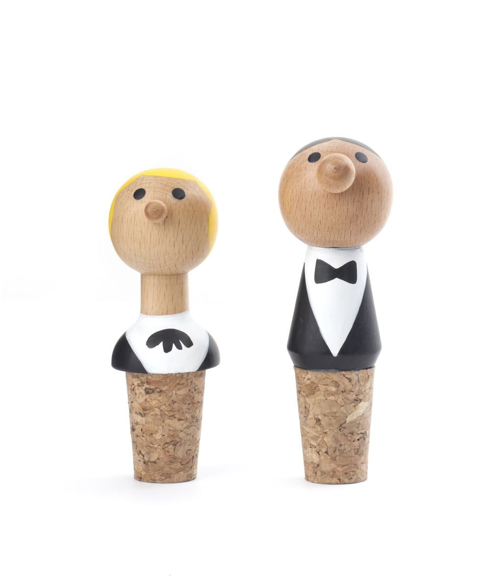 KIKKERLAND BA60 Wine Stopper Beechwood Multicolor At Your Service 4590₽