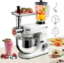 Stand Mixer, 2000W Kitchen Food Mixer 6 speed White