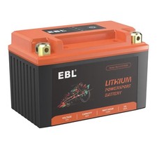 EBL Lithium YTZ10S-BS, 180CCA LiFePO4 Motorcycle Battery, 12V 6Ah