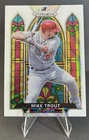 2021 Panini Prizm Stained Glass Mike Trout #SG-1 White Wave Prizm Angels