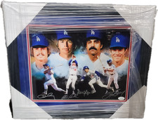 Dodgers Infield Signed Photo Ron Cey Davey Lopes Bill Russell Steve Garvey JSA a