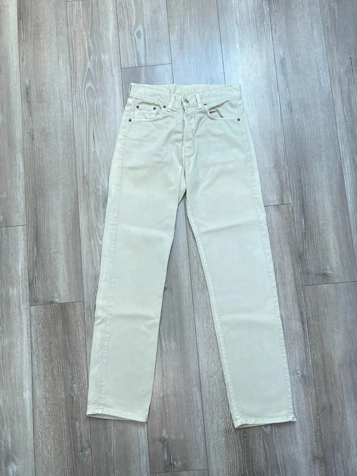 Levi's 501 jean beige W30 L36 FR37 #LS-02 - Photo 1/4