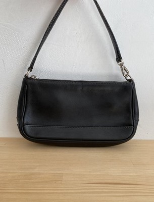 バッグ Coach Hampton Demi Pouch Mini Handbag 00 Vintage Coach Leather Black Hampton 7785 Demi Pouch Mini Shoulder