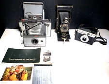 Vintage Camera Lot Kodak Hawkeye Model B Polaroid Land Camera 103 Agfa Rapid C