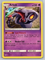 Arbok 27/68 Hidden Fates Regular Rare