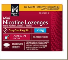 Member  S Mark Nicotine Mini Lozenge, Cherry Flavor , 216 Ct