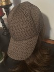 Michael Kors Signature Logo Canvas Baseball Cap Hat Brown $68 MSRP Little Wear — photo 7