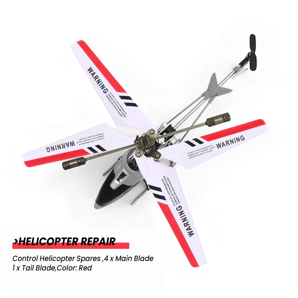  4 x Blades  S107 S107G Gyro-Fernbedienung Hubschrauber Ersatzteile7479 - Bild 2 von 4