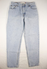 Vintage Levi's Jeans Women's 12 Long Relaxed Tapered 550 High Waist Light Wash