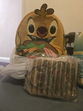 Loungefly Lilo & Stitch Reuben Sandwich Figural Mini Backpack & Wallet Set Bag