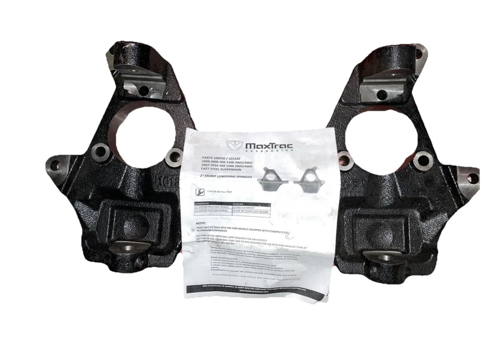 **Kit de descenso delantero de 2" para husillos Chevy Silverado Sierra 1500 1999-2007** Foto 2 de 2