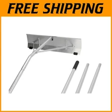 Effective 21' Roof Snow Rake with Protective Blade Rollers – Save Your Shingles