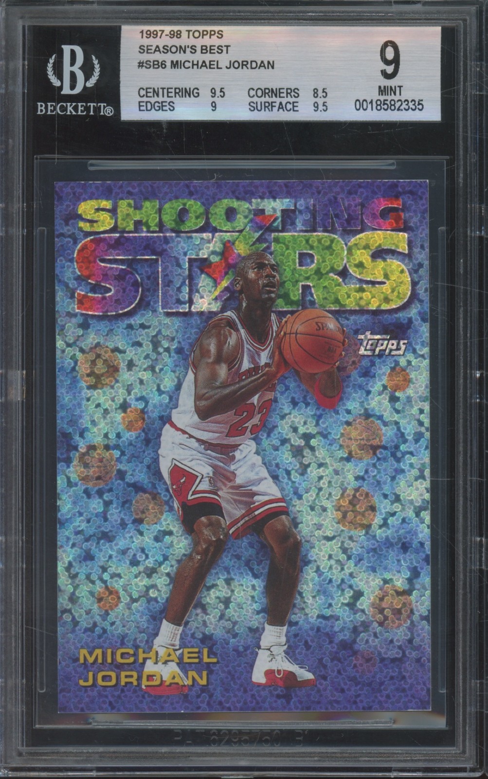1997 Topps Season's Best Shooting Stars #6 Michael Jordan Mint BGS 9