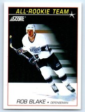 1991-92 Score American #349 Rob Blake Los Angeles Kings