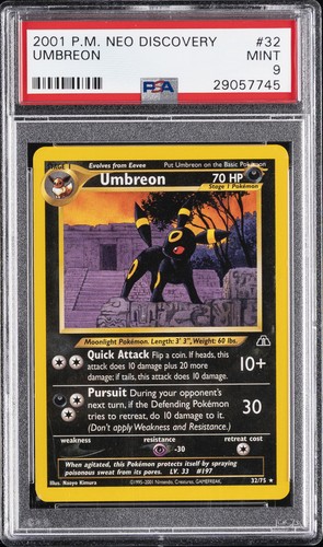 Umbreon (Unlimited) graded PSA 9 for sale on eBay