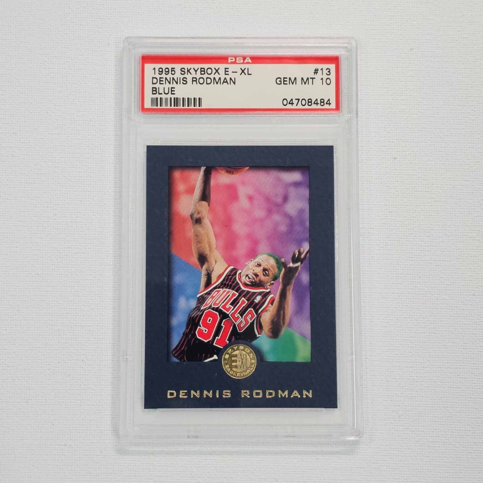 1995 Skybox E-XL Dennis Rodman #13 BLUE PSA 10 GEM MINT @2B