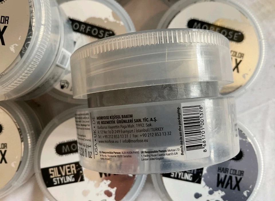 10 x 100 ml MORFOSE Hair Color Wax Silver Styling - Bild 3 von 4
