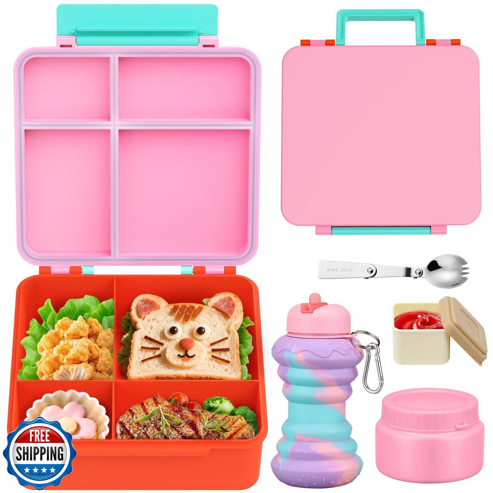For Kids With 9oz Soup Thermo, Leakproof Lunch Fo