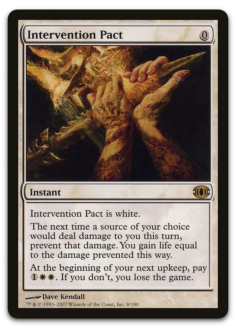 Intervention Pact #8 (LP) Future Sight FUT Magic MTG