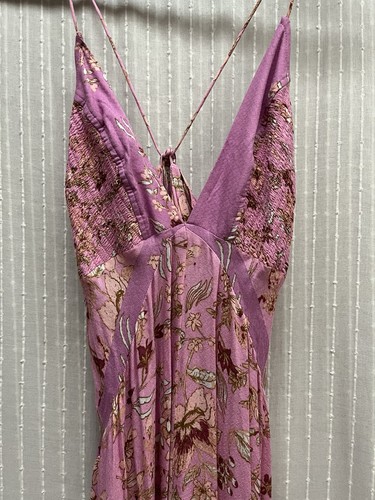 NWT FREE PEOPLE Intimately - There She Goes Printed Maxi Slip size M - Picture 6 of 9