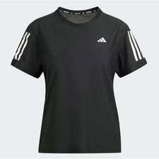 Adidas Own The Run Tee in Black - Size Medium
