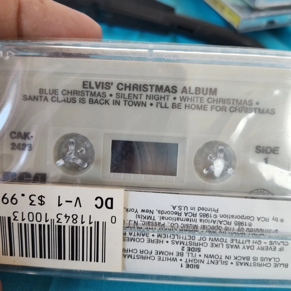 Elvis Presley Elvis' Christmas Album 1985 RCA Cassette Tape Sealed Never Opened - Image 3 of 4