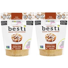 Wholesome Yum Besti Natural Brown Sugar Substitute - 12 Ounce (Pack of 2) 