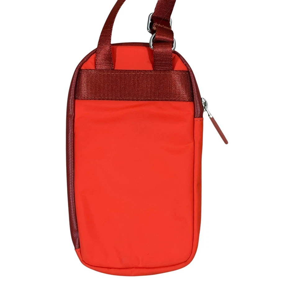 Lululemon Doble Bolsa Bandolera Conjunto Naranja OS Muñequera Atletismo Ranuras para Tarjetas Foto 3 de 4