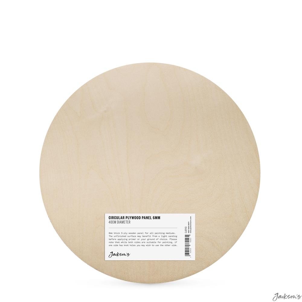 Jackson's : 6mm Circular Plywood Panel : 40cm Diameter