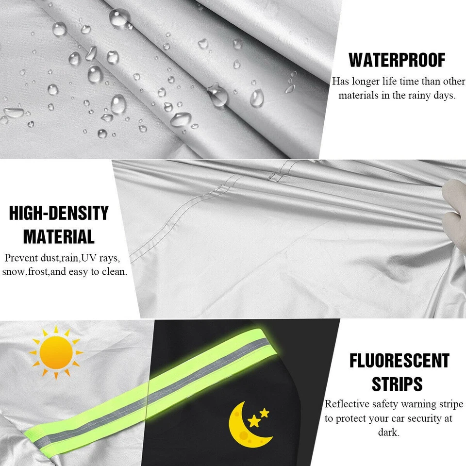 For Audi Q5 2008-2025 Full Car Cover All Weather Protect Sun Dust Rain Resistant - Изображение 4 из 4