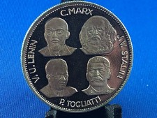 RUSSIA MEDAL  - J.V. STALIN LENIN MARX TOGLIATTI      (A3/84)