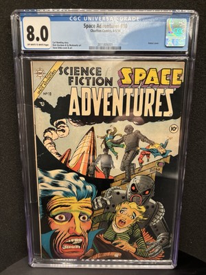 「S.D.S. SPACE DESIGN SERIES 」全10巻 Space Adventures 10 (Charlton 1954) Rare!! 8.0 CGC 2nd Highest