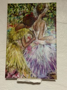 Rita Asfour Ballerinas Mixed Media Print Hand Signed 86/250