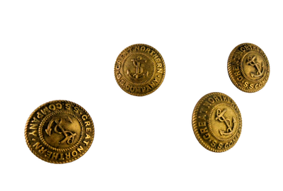 #ad Vintage Northern Pacific Steamship Co Buttons 4 American RW Supply NY Rare $8.00