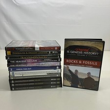 10 Creationism Genesis History Evolution Darwin Dragons Dinosaurs DVDs Lot GOOD