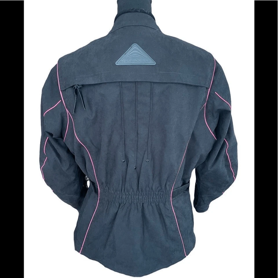 Chaqueta de moto para mujer Tourmaster Motive rosa/negro, talla grande 12-14 Foto 4 de 4