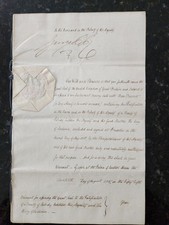King George IV (Great Britain) -  Warrant  08/13/1815 with King of Sardinia-12 p